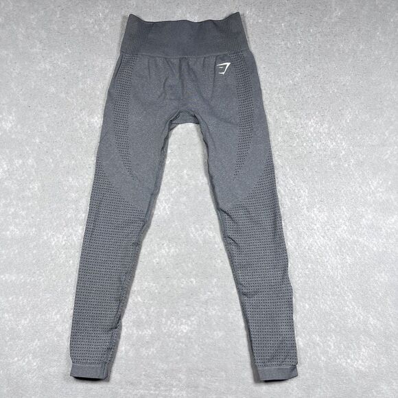 Gymshark Leggings Womens Size Small Gray Athleisure Workout Running Legging - Picture 1 of 12